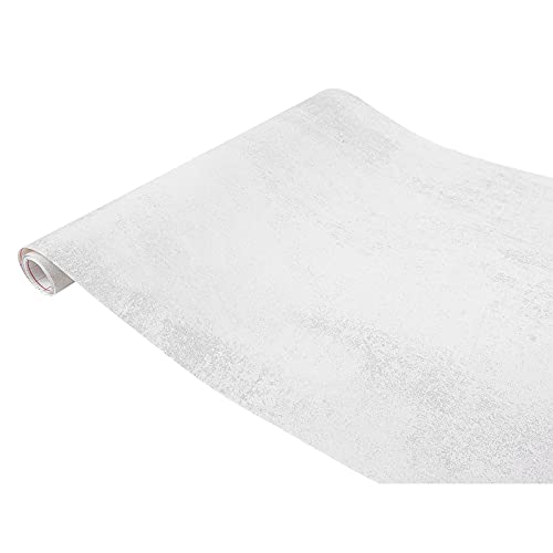 Klebefolie Möbel 67,5x490 cm | Möbelfolie selbstklebend in Steinoptik | Folie für Möbel zur einfachen Renovierung von Türen, Tischen und Regalen | Klebefolie dekorativ und abwaschbar | Beton Weiß Klebefolie Möbel 67,5x490 cm | Möbelfolie selbstklebend in Steinoptik | Folie für Möbel zur einfachen Renovierung von Türen, Tischen und Regalen | Klebefolie dekorativ und abwaschbar | Beton Weiß von DecoMeister