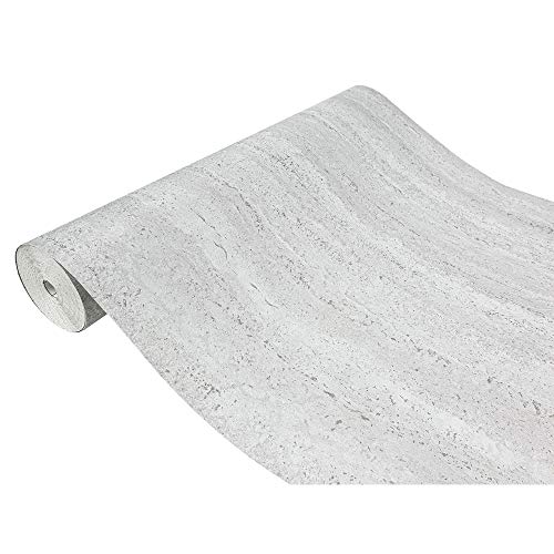 DecoMeister Klebefolie Möbel 90x100 cm | Selbstklebende Möbelfolie mit Stein-Design und wasserfester Oberfläche | Klebefolie für Möbel - einfache Anwendung und stilvolle Umgestaltung | Grau Beton von DecoMeister