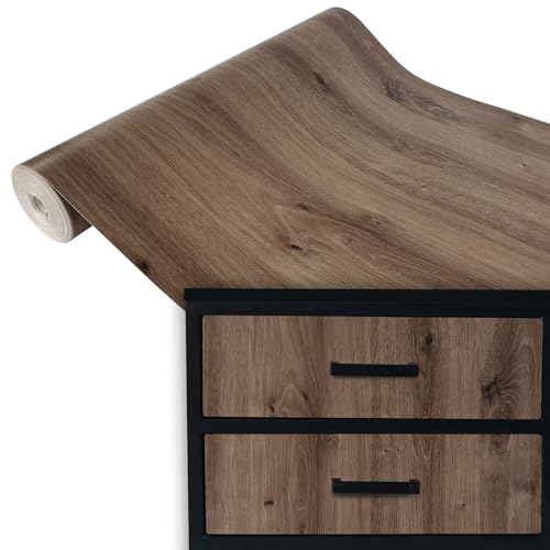 Klebefolie Möbel 90x100 cm | Selbstklebende Möbelfolie in Holzoptik - wasserfest und zuschneidbar | Folie für Möbel ideal zum Renovieren von Schränken, Türen und Arbeitsplatten | Artisan Eiche von DecoMeister