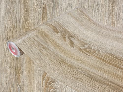 Klebefolie Möbel 67,5x25 cm | Möbelfolie selbstklebend in Holzoptik | Folie für Möbel zur einfachen Renovierung von Türen, Tischen und Regalen | Klebefolie dekorativ und abwaschbar | Sonoma Eiche Hell von DecoMeister