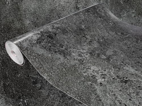 DecoMeister Klebefolien in Stein-Optik Steinfolien Deko-Folien Steindekor Selbstklebefolie Möbelfolie Selbstklebende Stein Folie nach Maß 45x25 cm Avellino Beton von DecoMeister