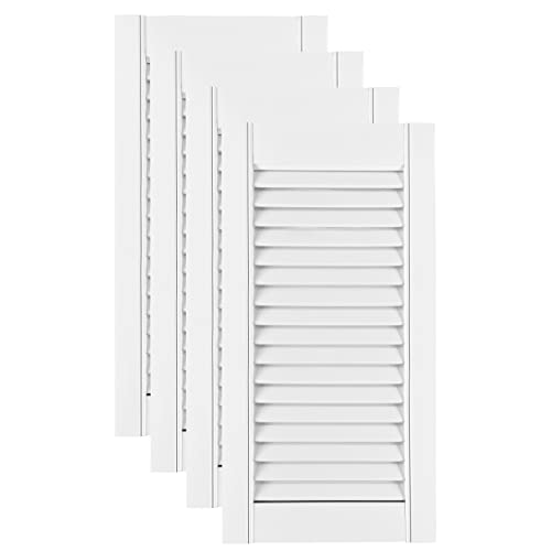 DecoMeister Lamellentüren weiß lackiert aus Holz Massivholz Holztür Schranktür mit offenen Lamellen für Kleiderschrank Möbelfronten 294x606 mm 4-er Pack DecoMeister Lamellentüren weiß lackiert aus Holz Massivholz Holztür Schranktür mit offenen Lamellen für Kleiderschrank Möbelfronten 294x606 mm 4-er Pack von DecoMeister
