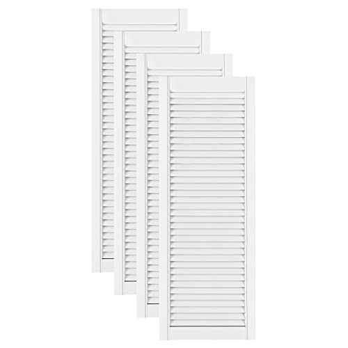 DecoMeister Lamellentüren weiß lackiert aus Holz Massivholz Holztür Schranktür mit offenen Lamellen für Kleiderschrank Möbelfronten 394x1100 mm 4-er Pack DecoMeister Lamellentüren weiß lackiert aus Holz Massivholz Holztür Schranktür mit offenen Lamellen für Kleiderschrank Möbelfronten 394x1100 mm 4-er Pack von DecoMeister