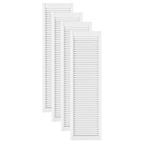 DecoMeister Lamellentüren weiß lackiert aus Holz Massivholz Holztür Schranktür mit offenen Lamellen für Kleiderschrank Möbelfronten 394x1406 mm 4-er Pack DecoMeister Lamellentüren weiß lackiert aus Holz Massivholz Holztür Schranktür mit offenen Lamellen für Kleiderschrank Möbelfronten 394x1406 mm 4-er Pack von DecoMeister