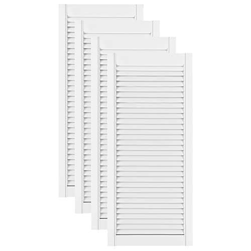 DecoMeister Lamellentüren weiß lackiert aus Holz Massivholz Holztür Schranktür mit offenen Lamellen für Kleiderschrank Möbelfronten 444x993 mm 4-er Pack DecoMeister Lamellentüren weiß lackiert aus Holz Massivholz Holztür Schranktür mit offenen Lamellen für Kleiderschrank Möbelfronten 444x993 mm 4-er Pack von DecoMeister