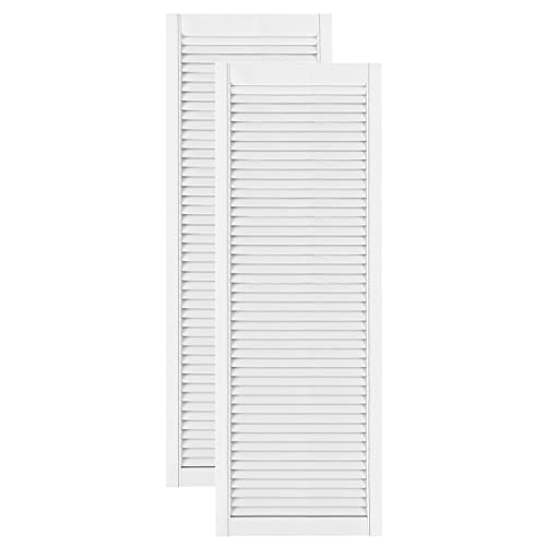 DecoMeister Lamellentüren weiß lackiert aus Holz Massivholz Holztür Schranktür mit offenen Lamellen für Kleiderschrank Möbelfronten 494x1406 mm 2-er Pack DecoMeister Lamellentüren weiß lackiert aus Holz Massivholz Holztür Schranktür mit offenen Lamellen für Kleiderschrank Möbelfronten 494x1406 mm 2-er Pack von DecoMeister