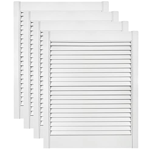 DecoMeister Lamellentüren weiß lackiert aus Holz Massivholz Holztür Schranktür mit offenen Lamellen für Kleiderschrank Möbelfronten 594x720 mm 4-er Pack DecoMeister Lamellentüren weiß lackiert aus Holz Massivholz Holztür Schranktür mit offenen Lamellen für Kleiderschrank Möbelfronten 594x720 mm 4-er Pack von DecoMeister