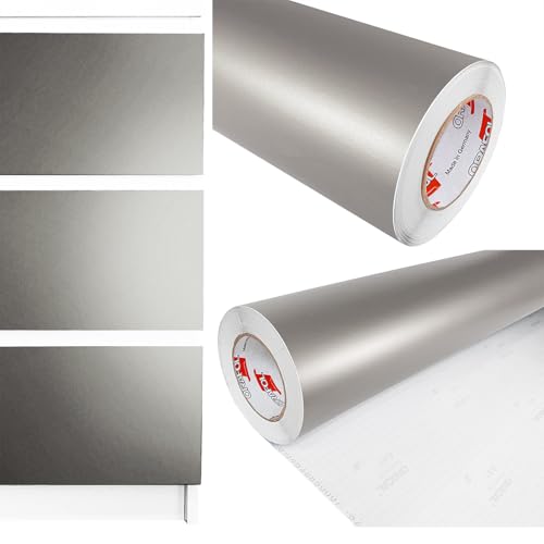 DecoMeister Möbelfolie selbstklebend 100x700 cm | Einfarbig Klebefolie für Möbel | Klebefolie Möbel - einfache Anwendung, ideal für die Renovierung von Küche oder Bad | Möbelfolie | Silber Matt DecoMeister Möbelfolie selbstklebend 100x700 cm | Einfarbig Klebefolie für Möbel | Klebefolie Möbel - einfache Anwendung, ideal für die Renovierung von Küche oder Bad | Möbelfolie | Silber Matt von DecoMeister