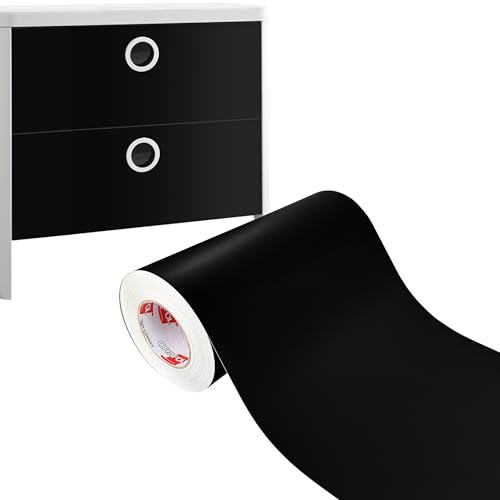 DecoMeister Möbelfolie selbstklebend 33x5000 cm | Einfarbig Klebefolie für Möbel | Klebefolie Möbel - einfache Anwendung, ideal für die Renovierung von Küche oder Bad | Möbelfolie | Schwarz Matt DecoMeister Möbelfolie selbstklebend 33x5000 cm | Einfarbig Klebefolie für Möbel | Klebefolie Möbel - einfache Anwendung, ideal für die Renovierung von Küche oder Bad | Möbelfolie | Schwarz Matt von DecoMeister