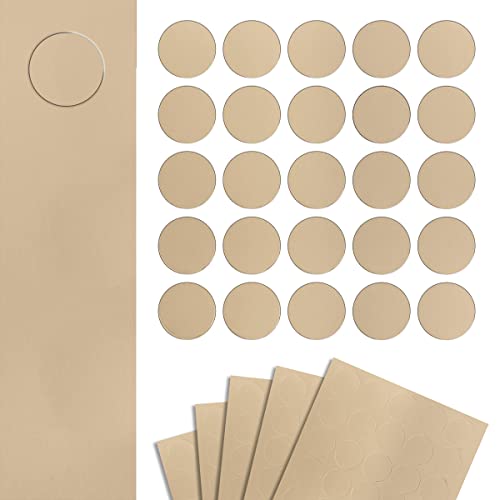 DecoMeister Möbelkappe Selbstklebende Abdeckkappen für Möbel Möbelpflaster Aufkleber Klebepunkte Bohrloch Abdeckung Schraubenabdeckung Ø 14mm Durchmesser à 125 Stück Beige von DecoMeister