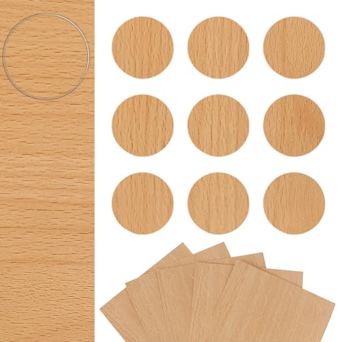 DecoMeister Möbelkappe Selbstklebende Abdeckkappen für Möbel Möbelpflaster Aufkleber Klebepunkte Bohrloch Abdeckung Schraubenabdeckung Ø 20mm Durchmesser à 45 Stück Helle Buche von DecoMeister