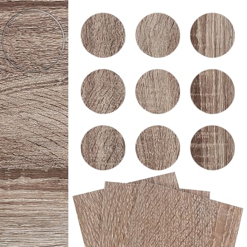 DecoMeister Selbstklebende Abdeckkappen für Möbel Möbelpflaster Aufkleber Klebepunkte Bohrloch Abdeckung Schraubenabdeckung Ø 20mm Durchmesser à 27 Stück Sonoma Trüffel von DecoMeister