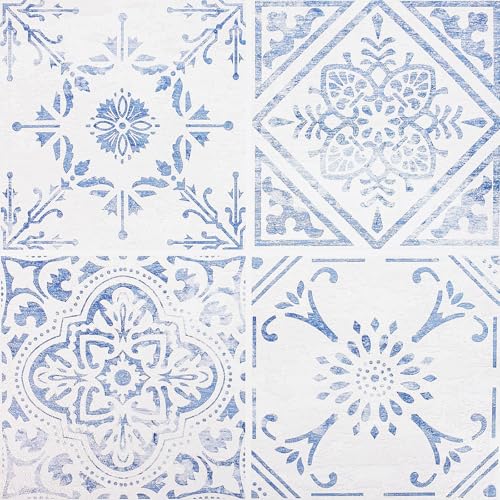 Selbstklebende Bodenfliesen 30,5x30,5 cm | PVC Bodenbelag wasserfest und pflegeleicht | Klebefliesen Boden für kreative Gestaltung | Dekorfliesen für Zuhause | Vintage Kacheln Retro 3m² – 33 Stück von DecoMeister