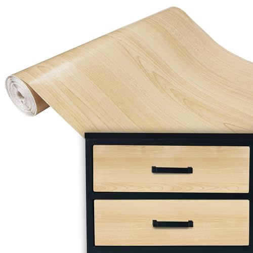 Klebefolie Möbel 45x100 cm | Selbstklebende Möbelfolie in Holzoptik - wasserfest und zuschneidbar | Folie für Möbel ideal zum Renovieren von Schränken, Türen und Arbeitsplatten | Ahorn Klebefolie Möbel 45x100 cm | Selbstklebende Möbelfolie in Holzoptik - wasserfest und zuschneidbar | Folie für Möbel ideal zum Renovieren von Schränken, Türen und Arbeitsplatten | Ahorn von DecoMeister