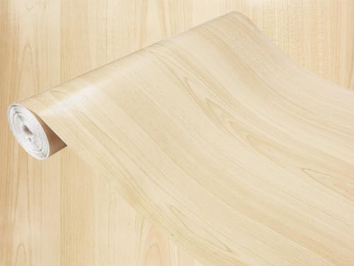 Klebefolie Möbel 90x25 cm | Möbelfolie selbstklebend in Holzoptik | Folie für Möbel zur einfachen Renovierung von Türen, Tischen und Regalen | Klebefolie dekorativ und abwaschbar | Beiger Ahorn Klebefolie Möbel 90x25 cm | Möbelfolie selbstklebend in Holzoptik | Folie für Möbel zur einfachen Renovierung von Türen, Tischen und Regalen | Klebefolie dekorativ und abwaschbar | Beiger Ahorn von DecoMeister