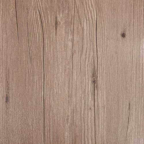 Selbstklebende Bodenfliesen 15,25x30,5 cm | PVC Bodenbelag wasserfest und pflegeleicht | Klebefliesen Boden für kreative Gestaltung | Dekorfliesen für Zuhause | Dunkle Eiche Probemuster von DecoMeister