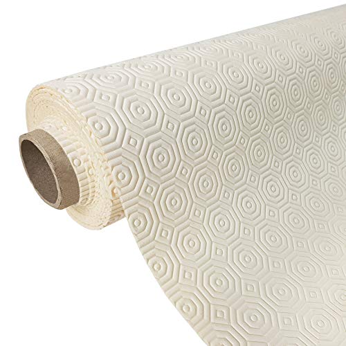 Tischdeckenunterlage 105x650 cm | Tischschoner aus Polyester und PVC – wasserabweisend und rutschfest | Tischpolster schützt vor Hitze, Kratzern und Flecken | Untertischdecke | Molton Weiß von DecoMeister