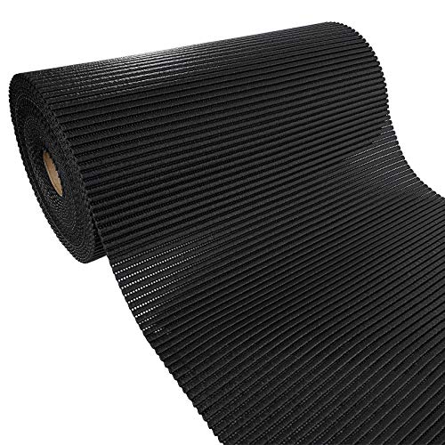 Weichschaummatte Bad 1500x65 cm | Badematte aus weichem, atmungsaktivem PVC | Antirutschmatte Bad für Innen- und Außenbereiche | Badteppich Weichschaum mit sicherem Halt auch bei Nässe | Tiefschwarz Weichschaummatte Bad 1500x65 cm | Badematte aus weichem, atmungsaktivem PVC | Antirutschmatte Bad für Innen- und Außenbereiche | Badteppich Weichschaum mit sicherem Halt auch bei Nässe | Tiefschwarz von DecoMeister