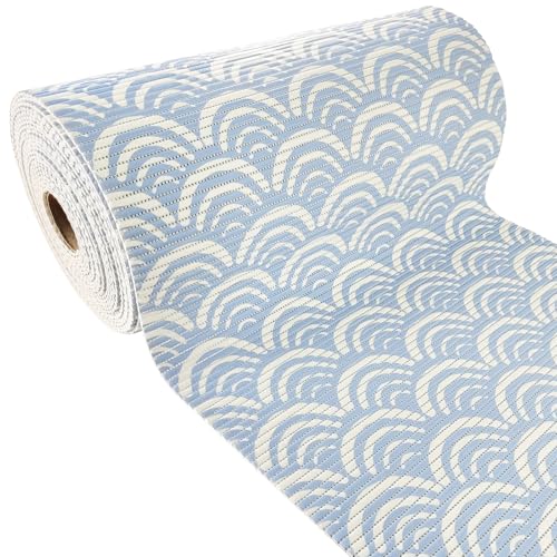 Weichschaummatte Bad 170x65 cm | Badematte aus weichem, atmungsaktivem PVC | Antirutschmatte Bad für Innen- und Außenbereiche | Badteppich Weichschaum mit sicherem Halt auch bei Nässe | Wellen von DecoMeister