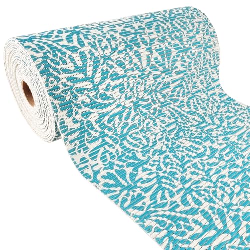 Weichschaummatte Bad 300x65 cm | Badematte aus weichem, atmungsaktivem PVC | Antirutschmatte Bad für Innen- und Außenbereiche | Badteppich Weichschaum mit sicherem Halt auch bei Nässe | Seetang Blau von DecoMeister