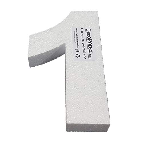 DecoPorex - 20 cm hoch, 3 cm dick, aus expandiertem Polystyrol zur Dekoration von Veranstaltungen, Feiern, Jubiläen und Geburtstagen DecoPorex - 20 cm hoch, 3 cm dick, aus expandiertem Polystyrol zur Dekoration von Veranstaltungen, Feiern, Jubiläen und Geburtstagen von DecoPorex