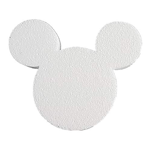 DecoPorex Mickey Mouse Silhouette aus unlackiertem Styropor (20 cm) von DecoPorex