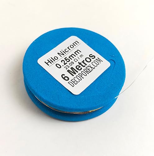 DecoPorex Spule Nicrom Widerstandsfaden 0,25mm - 6 Meter von DecoPorex