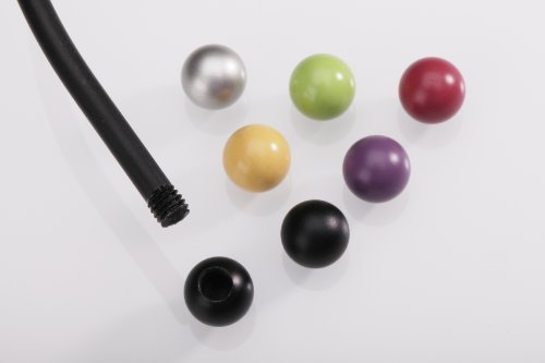 DecoProfi 1 Paar Endstück Kugel/Zubehörprodukt Raffbügel Ø 12 mm, zum Austauschen, Safran von DecoProfi