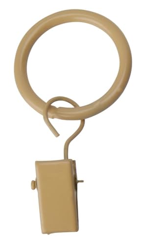 DécoProfi 10x Gardinenringe Vorhangringe mit Klammern Ø 25mm Safran I Ringe für Gardinenstangen Ø 16mm I Geeignet für Vorhang-Gardinenstange DécoProfi 10x Gardinenringe Vorhangringe mit Klammern Ø 25mm Safran I Ringe für Gardinenstangen Ø 16mm I Geeignet für Vorhang-Gardinenstange von DecoProfi