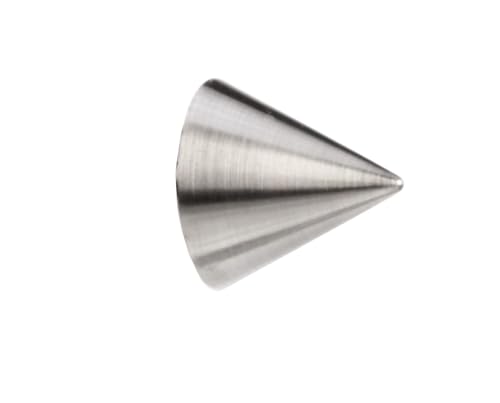 DecoProfi 2 x Endstück Kegel, für Gardinenstangen 16 mm Durchmesser, Edelstahloptik DecoProfi 2 x Endstück Kegel, für Gardinenstangen 16 mm Durchmesser, Edelstahloptik von DecoProfi