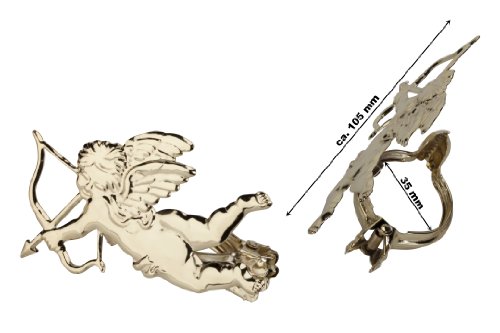DécoProfi Donauklammer Motiv Amor vermessingt, 2 Stück DécoProfi Donauklammer Motiv Amor vermessingt, 2 Stück von DécoProfi