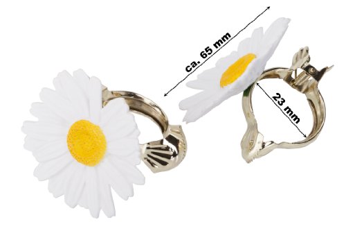 Donauklammer Ø 23 mm Motiv Gerbera Weiss, 2 Stück Donauklammer Ø 23 mm Motiv Gerbera Weiss, 2 Stück von DécoProfi