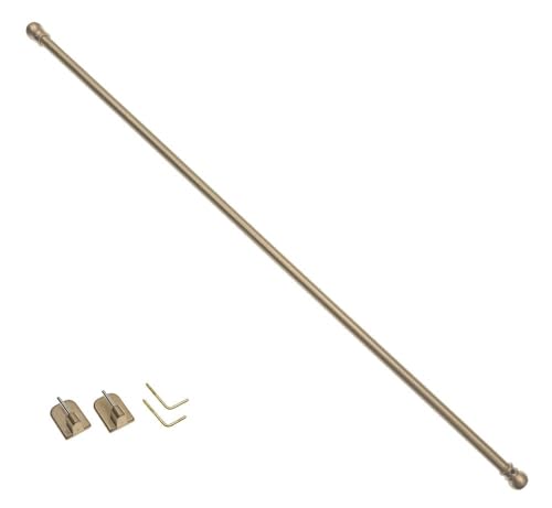 DécoProfi Messing Vitragenstange NOBLESSE 100 cm Ø 8 mm, Messing matt, 100% ausziehbar inkl. Schraubhaken und Klebehaken DécoProfi Messing Vitragenstange NOBLESSE 100 cm Ø 8 mm, Messing matt, 100% ausziehbar inkl. Schraubhaken und Klebehaken von DécoProfi