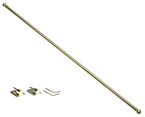 DécoProfi Messing Vitragenstange NOBLESSE 40 cm Ø 8 mm, poliert, 100% ausziehbar inkl. Schraubhaken und Klebehaken DécoProfi Messing Vitragenstange NOBLESSE 40 cm Ø 8 mm, poliert, 100% ausziehbar inkl. Schraubhaken und Klebehaken von DécoProfi