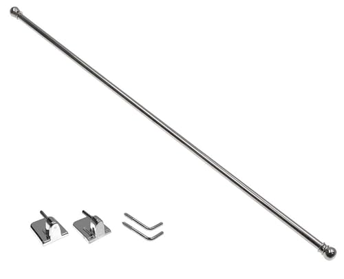 DécoProfi Messing Vitragenstange NOBLESSE 60 cm Ø 8 mm, Nickel glanz, 100% ausziehbar inkl. Schraubhaken und Klebehaken DécoProfi Messing Vitragenstange NOBLESSE 60 cm Ø 8 mm, Nickel glanz, 100% ausziehbar inkl. Schraubhaken und Klebehaken von DécoProfi