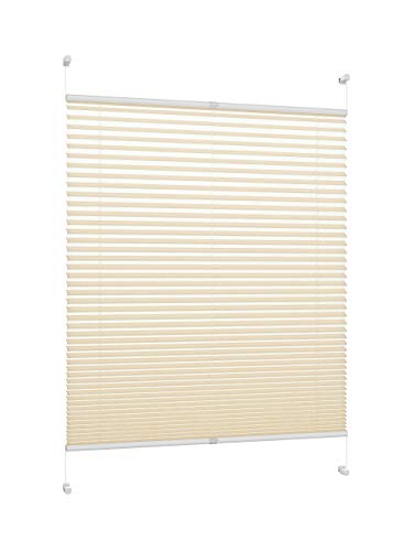 DecoProfi Plissee, Stoff, Creme, 60 x 130 x 2 cm von DecoProfi