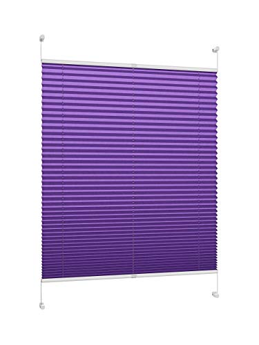 DecoProfi Plissee, Stoff, Violett, 65 cm x 220 cm von DecoProfi