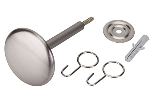 Raffhalter/Schalhalter für Gardinen, Messing Nickel matt 1 Stück Raffhalter/Schalhalter für Gardinen, Messing Nickel matt 1 Stück von DecoProfi