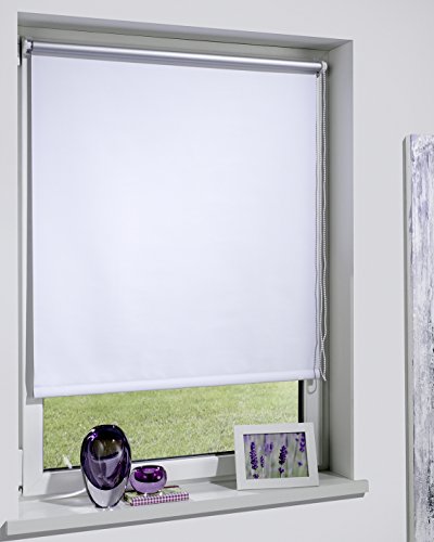 DécoProfi Thermorollo für Fenster ohne Bohren 125 x 160 cm I Sonnenschutz Rollo innen für Hitzeschutz mit Klemmträger I Thermo Rollo/Sonnenrollo für Innen von DécoProfi