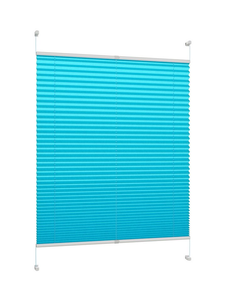 DécoProfi Plissee Plissee Klemmfix ohne Bohren, blickdicht, ohne Bohren, verspannt, Klemmfix, Stufenlos verstellbar von DécoProfi
