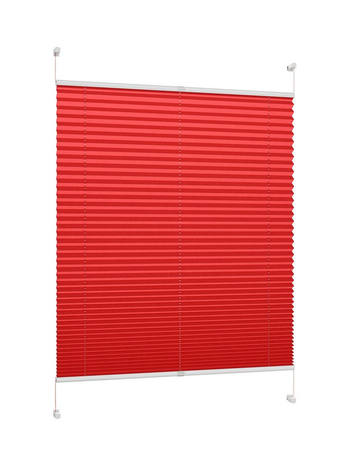 DécoProfi Plissee Plissee Klemmfix ohne Bohren, blickdicht, ohne Bohren, verspannt, Klemmfix, Stufenlos verstellbar von DécoProfi