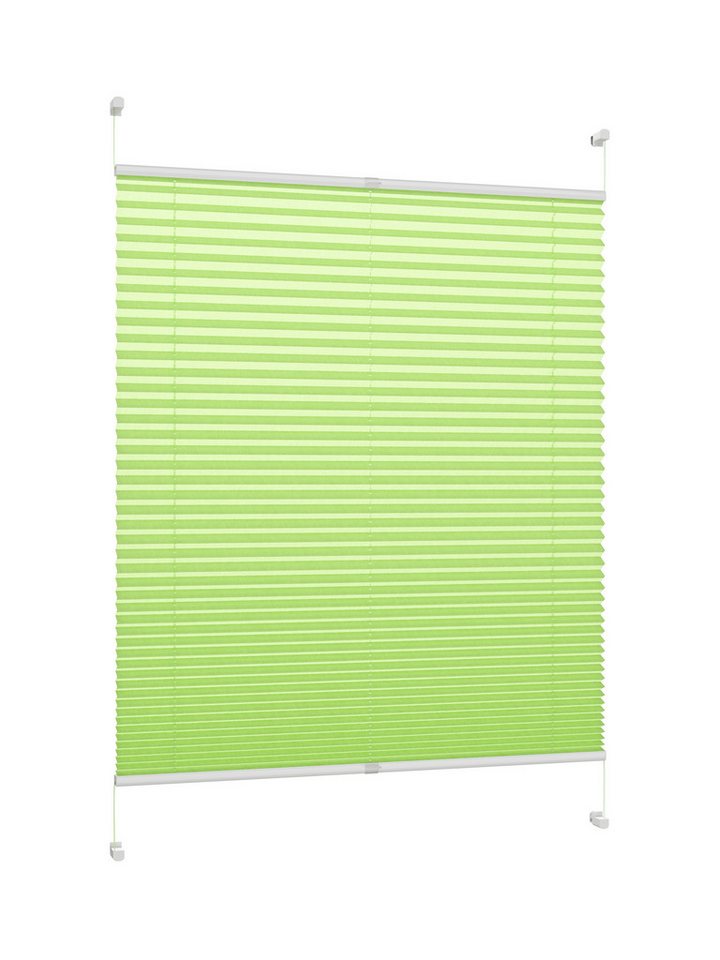 DécoProfi Plissee Plissee Klemmfix ohne Bohren, blickdicht, ohne Bohren, verspannt, Klemmfix, Stufenlos verstellbar von DécoProfi