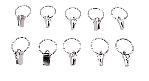 DécoProfi Seilklammer Ringklammer Drahtringe mit Clip Ø 22 mm vernickelt, 20 Stück DécoProfi Seilklammer Ringklammer Drahtringe mit Clip Ø 22 mm vernickelt, 20 Stück von DécoProfi