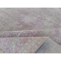 9x12 Neural Area Vintage Teppich - Rosa Und Beige Farbe Übergroßer Home Interior Design Teppich Für Wohnzimmer von DecoRugParadise