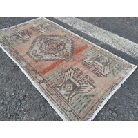 Oushak Kleiner Teppich 1.6x7, 0 - Boho Für Badezimmer - Vintage Teppich - Handgewebter von DecoRugParadise