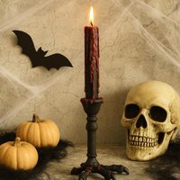 Blutrote Halloweenkerze Tropfende Vampirtränen, Gothic Dekor von DecoSachet