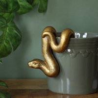 Gold Pot Hanger Schlangen Antik Finish Resin Kletterer Gold Pot Hanger Schlangen Antik Finish Resin Kletterer von DecoSachet