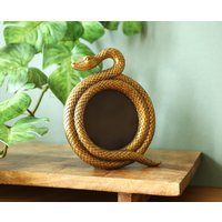 Gold Schlange Foto Bilderrahmen Harz Gewickelt Gold Schlange Foto Bilderrahmen Harz Gewickelt von DecoSachet