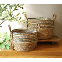 Handgewebte Aufbewahrungskörbe Spielzeug Pflanzkörbe von DecoSachet