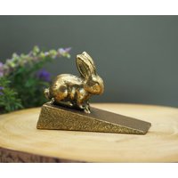Kaninchen-Türstopper Schwerer Türstopper Mit Antik Gold-Finish Kaninchen-Türstopper Schwerer Türstopper Mit Antik Gold-Finish von DecoSachet